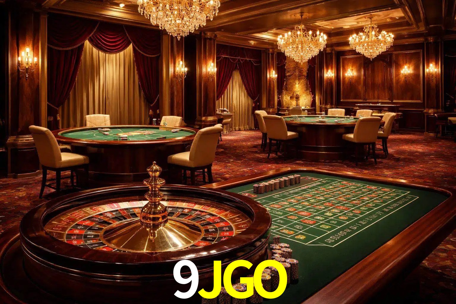 Una escena premium de mesa de casino en vivo con cartas, elementos de ruleta y un ambiente pulido de estudio de transmisión.